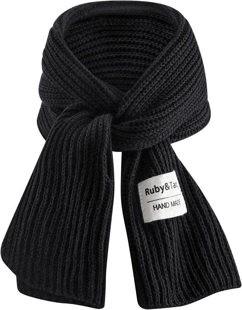 Ruby&Tang Kids Scarf Winter Warm Soft Knit Cotton Toddler Classic Scarves For Boys Girls 1-6Years - Image 1
